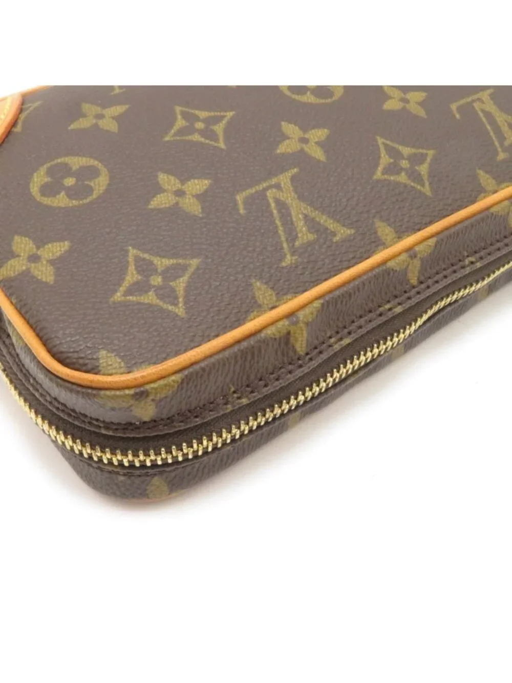 Louis Vuitton Marly Dragonne PM Monogram Handbag Canvas Brown